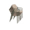 4SO Manitoba stapelbare tuinstoelen met zit-en rugkussen (olive) - 6